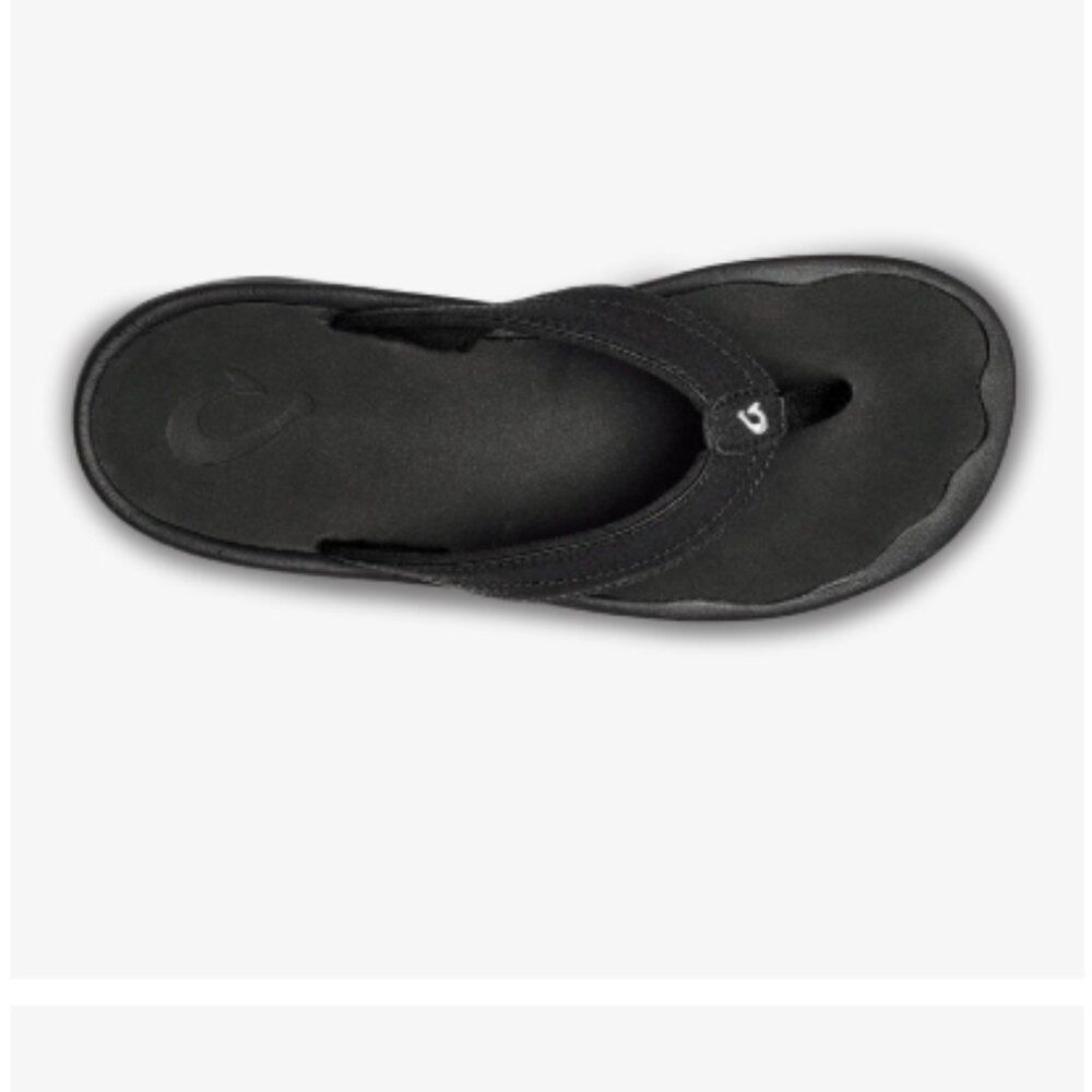 Olukai Womens 9 Ohana Sandals Shoes White Pineapple Thong Flip Flop Beach‎ Slide